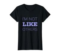 Je ne suis Pas comme Les Autres Messages Texte drôles Citations Humoristiques T-Shirt Graphique avec Valeur, Femme, Noir, M