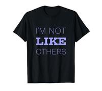 Je ne suis Pas comme Les Autres Messages Texte drôles Citations Humoristiques T-Shirt Graphique avec Valeur, Homme, Noir, L