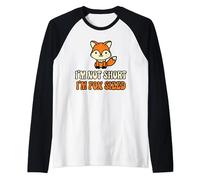 Je ne suis pas court, je suis une blague de personne courte de taille de renard Manche Raglan