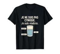 Je ne suis pas cynique Je suis realiste French Humor Design T-Shirt