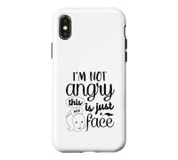 Je ne suis Pas en colère, C'est Juste Mon Visage Coque pour iPhone X/XS