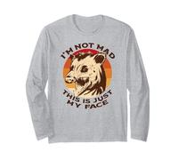 Je NE suis Pas en COLÈRE C'est Juste Mon Visage Funny Possum Scream Meme Manche Longue