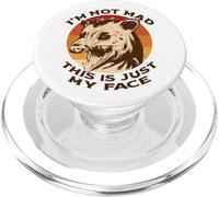 Je NE suis Pas en COLÈRE C'est Juste Mon Visage Funny Possum Scream Meme PopSockets PopGrip pour MagSafe