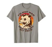 Je NE suis Pas en COLÈRE C'est Juste Mon Visage Funny Possum Scream Meme T-Shirt