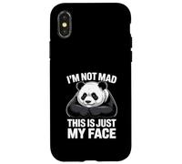 Je ne suis Pas en colère, C'est Juste Mon Visage Panda Mood Coque pour iPhone X/XS