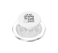 Je ne suis Pas en colère, C'est Juste Mon Visage PopSockets PopGrip pour MagSafe