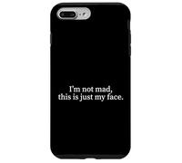 Je ne suis Pas en colère, C'est Juste Mon Visage, Une Personne Sarcastique et reposante Coque pour iPhone 7 Plus/8 Plus