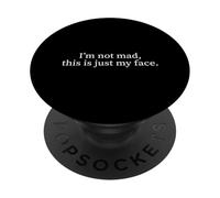 Je ne suis Pas en colère, C'est Juste Mon Visage, Une Personne Sarcastique et reposante PopSockets PopGrip Adhésif