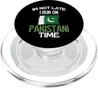Je ne suis Pas en Retard, Je Cours à l'heure Pakistanaise | Funny Pakistan PopSockets PopGrip pour MagSafe