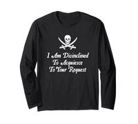 Je ne suis pas enclin à accepter votre demande Pirate Manche Longue