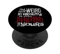 Je ne suis Pas étrange ma réalité est Un Design différent PopSockets PopGrip Adhésif