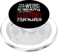 Je ne suis Pas étrange ma réalité est Un Design différent PopSockets PopGrip pour MagSafe