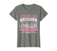 Je ne suis pas femme parfaite Épouse Jour de mariage cadeau T-Shirt