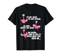 Je ne suis pas fou, je suis juste spécial, attends peut-être que je suis Crazy Flamingo T-Shirt