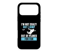 Je ne suis Pas Fou mais Je Saute d'un Avion pour m'amuser et Sauter en Parachute Coque pour iPhone 17 Pro Max