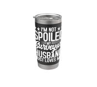 Je ne suis pas gâtée, mon mari géomètre m'aime tout simplement Gobelet isotherme en acier inoxydable double paroi