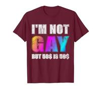 Je ne suis Pas Gay mais 50$ C'est 50$ T-Shirt, Homme, Marron, XXL