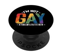 Je ne suis Pas Gay mais ma Copine l'est PopSockets PopGrip Adhésif