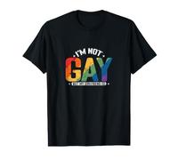 Je ne suis Pas Gay mais ma Copine l'est T-Shirt Graphique avec Valeur