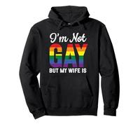 Je ne suis pas gay mais ma femme est un drôle de mariage gay LGBT arc-en-ciel Sweat à Capuche