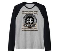 Je ne suis Pas Gros, Je suis Le Design Viking de Schildwall Manche Raglan