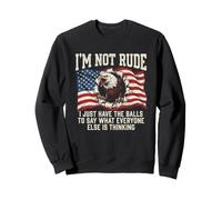 Je Ne suis Pas Impoli T-Shirt Drapeau Américain Hommes Sweatshirt