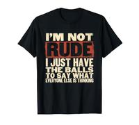 Je Ne suis Pas Impoli T-Shirt Drapeau Américain Hommes T-Shirt