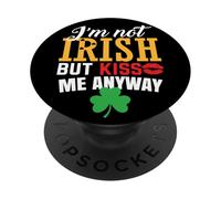 Je ne suis Pas Irlandais mais Embrasse-Moi Quand même PopSockets PopGrip Adhésif