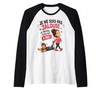 Je Ne suis Pas Jalouse Humour Couple Femme Manche Raglan