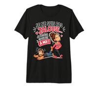 Je Ne suis Pas Jalouse Humour Couple Femme T-Shirt Haut de Gamme