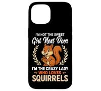 Je ne suis pas la gentille fille d'à côté des écureuils Coque pour iPhone 15