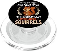 Je ne suis pas la gentille fille d'à côté des écureuils PopSockets PopGrip pour MagSafe