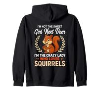 Je ne suis pas la gentille fille d'à côté des écureuils Sweat à Capuche