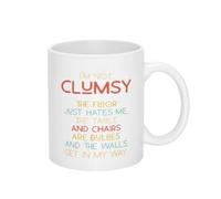 Je Ne Suis Pas Maladroit, C'Est Le Sol Qui Me Déteste. Les Tables Et Les Chaises Sont Des Brutes. Mug Humour Tasse Avec Anse Tasses À Thé Pour Travail Maison Cacao 330Ml