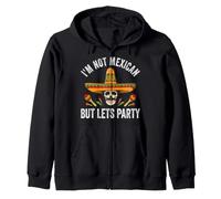 Je ne suis Pas Mexicain mais Faisons la fête avec Humour Cinco De Mayo Sweat à Capuche
