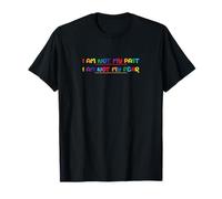 Je ne suis Pas Mon passé, Affirmation Positive, Typographie Arc-en-Ciel T-Shirt