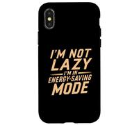 Je ne suis Pas Paresseux, Je suis en Mode économie d'énergie C'est drôle Coque pour iPhone X/XS