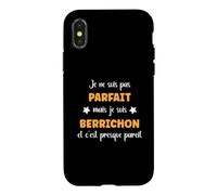 Je ne suis Pas Parfait mais Je suis berrichon Coque pour iPhone X/XS