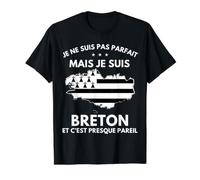 Je ne suis Pas Parfait, mais Je suis Breton Brittany T-Shirt Graphique avec Valeur
