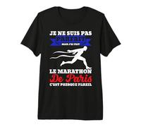 Je Ne suis Pas Parfait mais Marathon De Paris Humour Cadeau T-Shirt Haut de Gamme