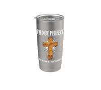 Je ne suis pas parfait, mais mon Dieu, ça suffit Gobelet isotherme en acier inoxydable double paroi
