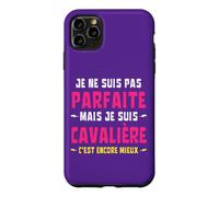 Je Ne suis Pas Parfaite mais Cavalière C'est Encore Mieux Coque pour iPhone 11 Pro Max