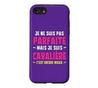 Je Ne suis Pas Parfaite mais Cavalière C'est Encore Mieux Coque pour iPhone SE (2020) / 7/8