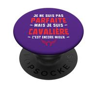 Je Ne suis Pas Parfaite mais Cavalière C'est Encore Mieux PopSockets PopGrip Adhésif