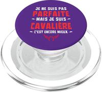 Je Ne suis Pas Parfaite mais Cavalière C'est Encore Mieux PopSockets PopGrip pour MagSafe