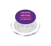 Je Ne suis Pas Parfaite mais Cavalière C'est Encore Mieux PopSockets PopGrip pour MagSafe