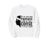 Je Ne suis Pas Parfaite mais Corse Cadeau Tête De Maure Sweatshirt
