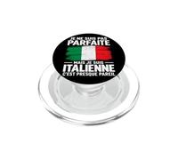 Je Ne suis Pas Parfaite mais Italienne Fierté Italie Cadeau PopSockets PopGrip pour MagSafe