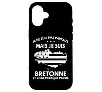 Je Ne suis Pas Parfaite mais Je suis Bretonne Bretagne Coque pour iPhone 16
