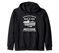Je ne suis Pas Parfaite, mais Je suis Bretonne Bretagne Sweat à Capuche